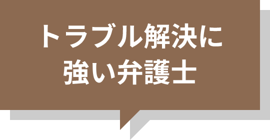トラブル解決に強い弁護士