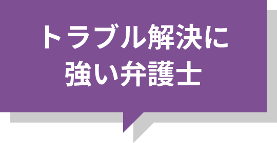 トラブル解決に強い弁護士